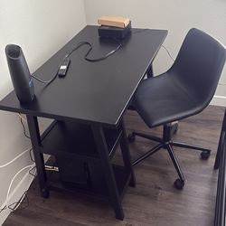 Desk and chair