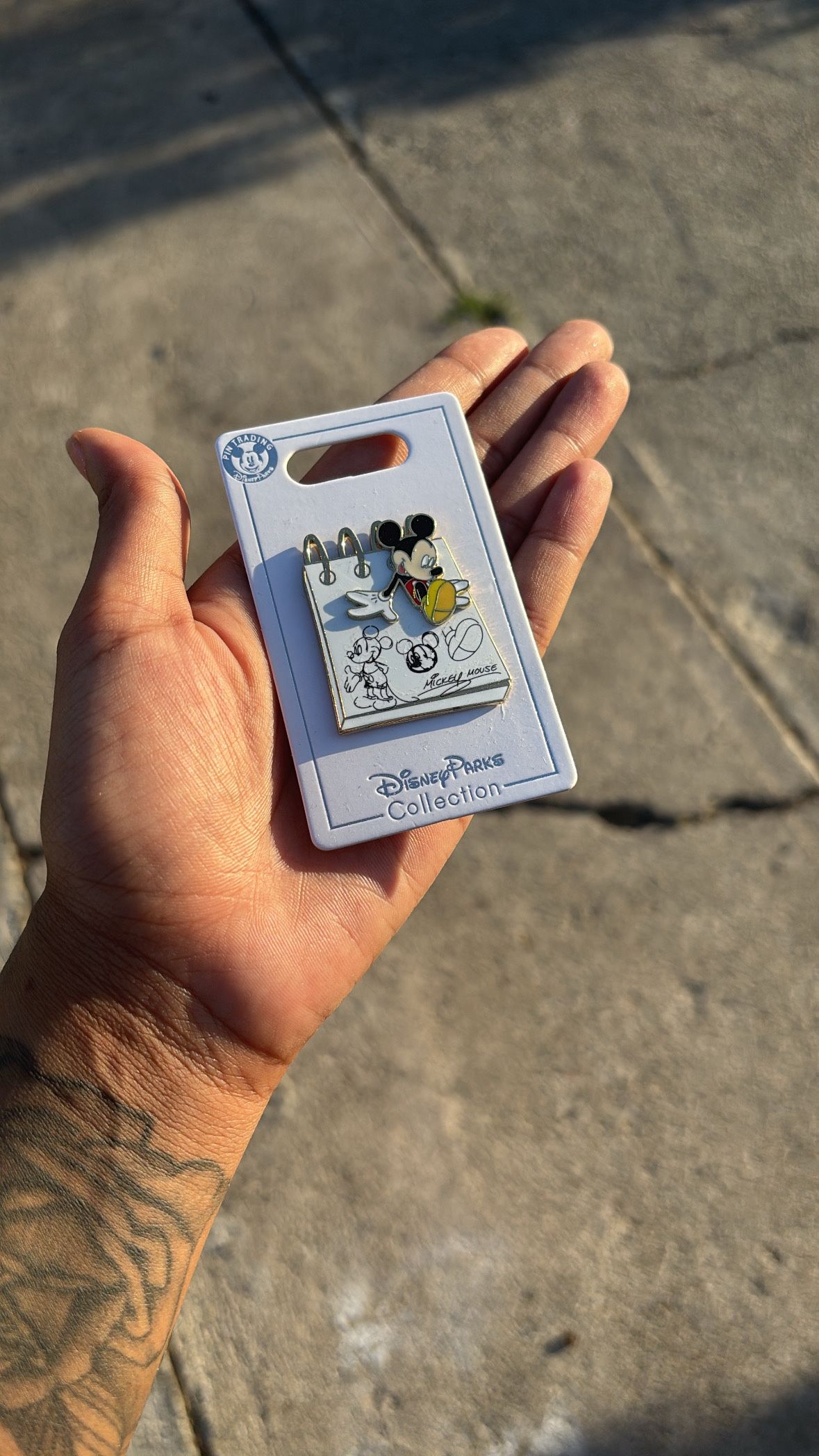 Mickey Mouse Sketch Notebook Pin – Disney Parks Collection