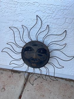 Large Metal Sun Face Wall Art β Southwestern / Boho Decor
