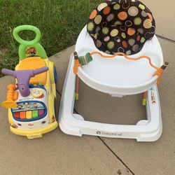Baby Walker And Push On Car Toy ( Both For $10