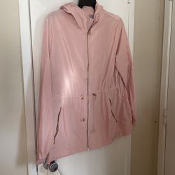 Mark New York Hooded Lightweight parka Blush pink 