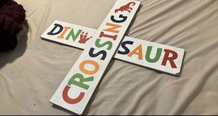 Dinosaur Crossing Sign
