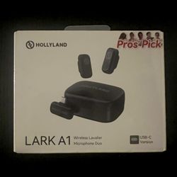 micrófono de solapa inalámbrico dúo Hollyland LARK A1. 