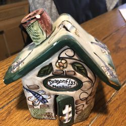Dragonfly Cottage Tea Candle Holder 