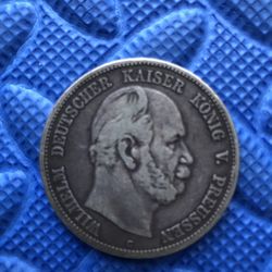 1876-C Silver Deutsches Reich Mark Coin