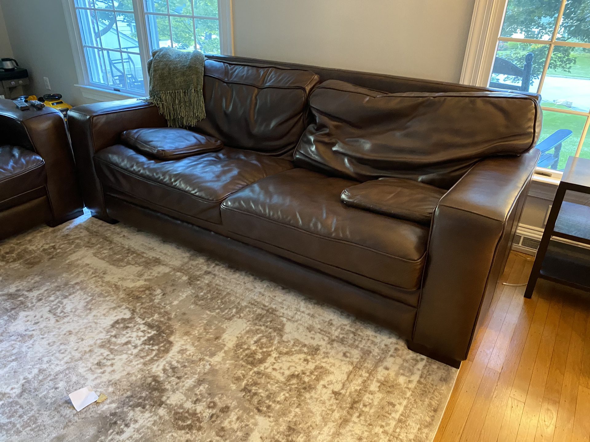 Luxury soft leather couch! Mint condition