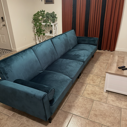 Teal Futon Sofa NEW