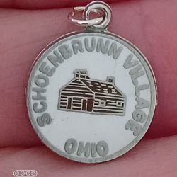 Vtg.sterling Silver " Schoenbrunn VILLAGE, OHIO CHARM