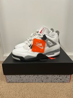 White Cement Air Jordan 4 Brand New Size 9.5