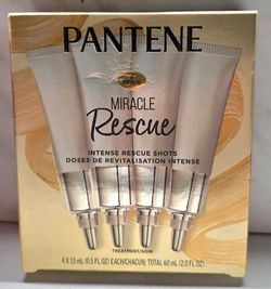 Pantene Intense Rescue Shots, Targets Extreme Damage, Nourishes & Helps Prevent Split Ends, Protects Hair Bonds, 2.0 oz