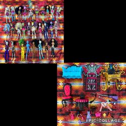 Lot Of 28 Monster High Dolls & Accessories Mattel 2008-2016 READ!