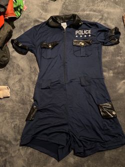Woman Cop costume medium only one piece