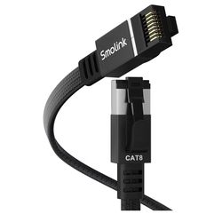 Ethernet Cable 50 ft, Cat 8 Ethernet Cable with 40Gbps 2000Mhz High Speed Ethernet Cable, Shielded Heavy Duty SFTP RJ45 LAN Cable Patch Cord for Modem