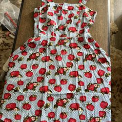 3 Separate Dresses - Size Is X-Large Strawberry Themed “retro” Style Dresses