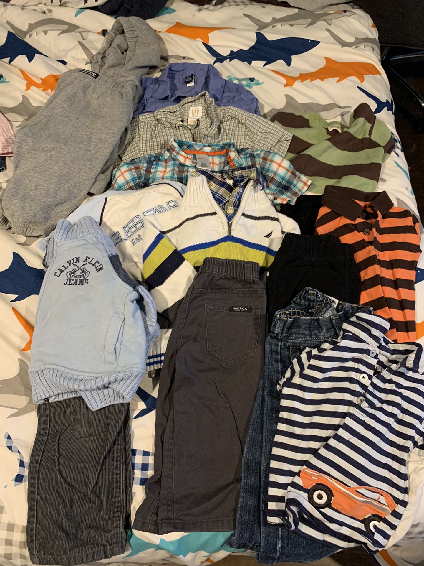 Lot Of Baby Boys Size 12-18 Month Clothes