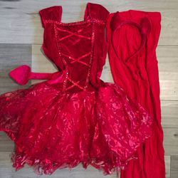 Red Devil Halloween Costume Set