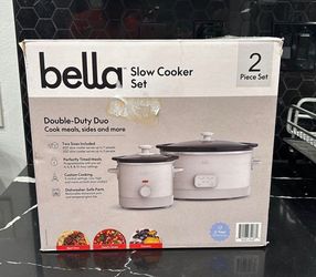 Bell slow cooker set 2 piece set 6qt 2qt