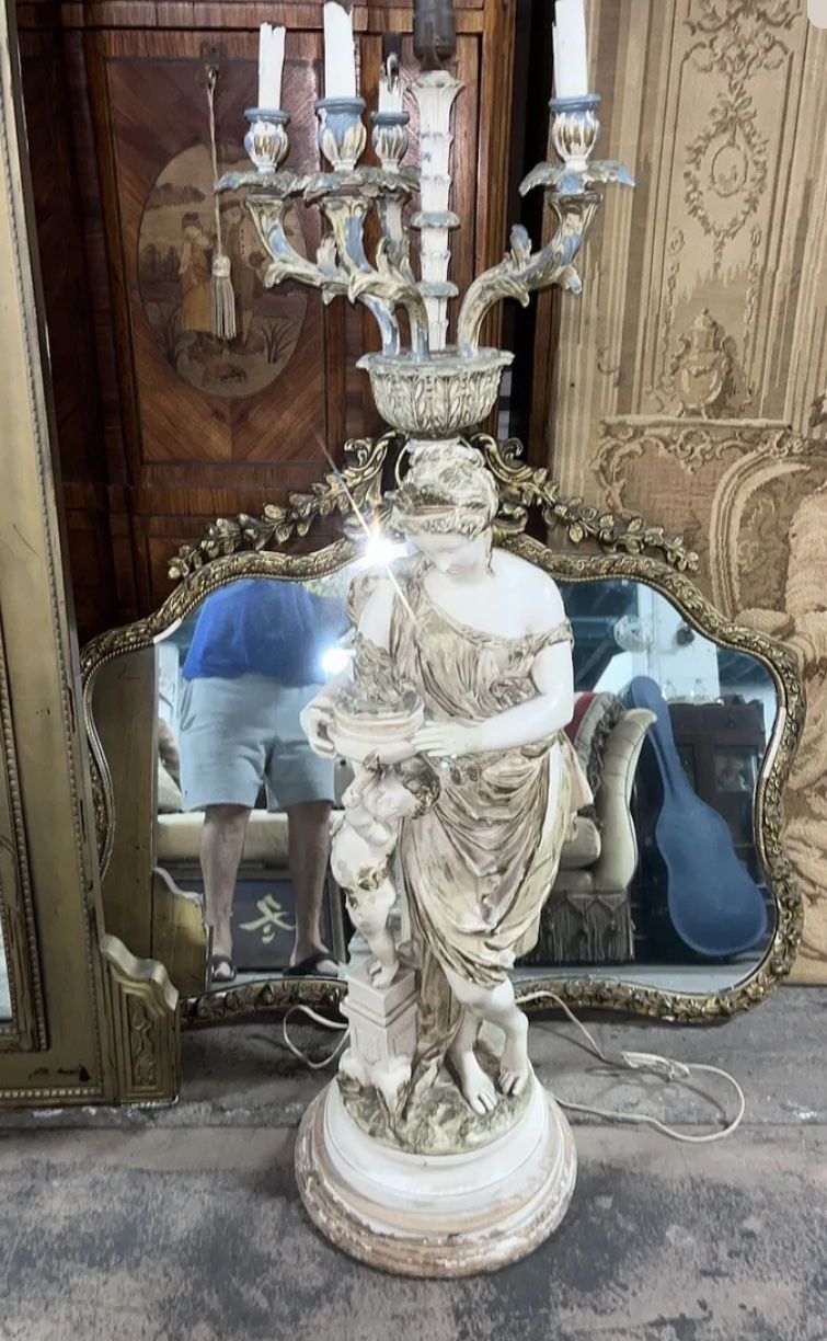 Large Italian Lamp 6 Lights