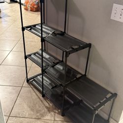10-Cube Storage Organizer Rack, Staircase Organizer Modular Bookcase, DIY Storage Organizer 