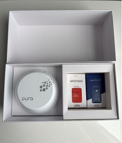 Pura Smart Fragrance Diffuser Set + 2 Vials (Capri Blue & Apotheke)