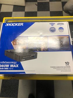 Kicker hideaway 10 inch stereo on sale today for 329.99