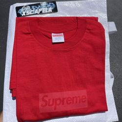 Supreme Tonal Box Logo T-Shirt - Red