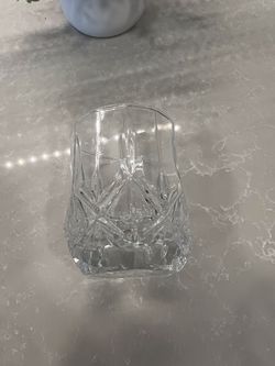 4 piece crystal glass set