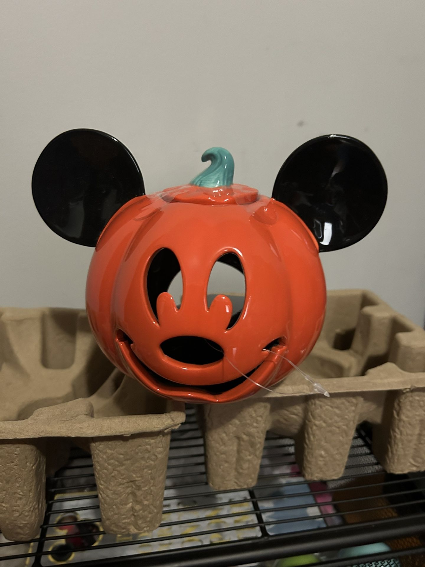 Mickey Pumpkin Candle Holder