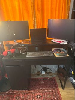 IKEA Computer Desk w/ 2 drawers + cabinet
