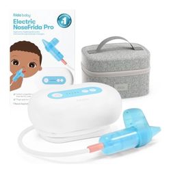 Frida Baby Electric NoseFrida Pro, Nasal Aspirator, 2 Tips + Storage Case ~ NEW