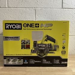 Ryobi PBLHTS01B ONE+ HP 18V Cordless Handheld Wet/Dry Masonry Tile Saw