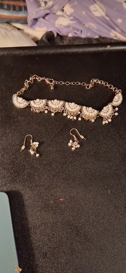 White Beaded Bracelet Set