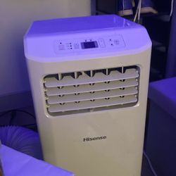 Hisense Portable Air Conditioner 250-Sq.ft 6000 BTU 115-Volt White,