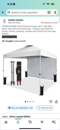 10x10 Canopy 