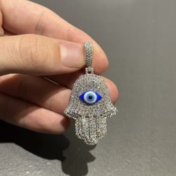 Evil Eye Pendant Iced Out VVS1 Custom