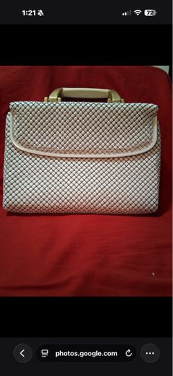 Antique white handbag