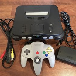 N64 Nintendo 64 Console + up to OEM Controller + Cords | CLEANED & TESTED