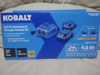 Kobalt 24V 4.0Ah Battery & Charger Combo Kit