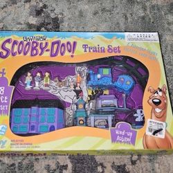 NIB Vintage 1999 SCOOBY DOO Haunted Toy Train Set Cartoon Network 18 PC.