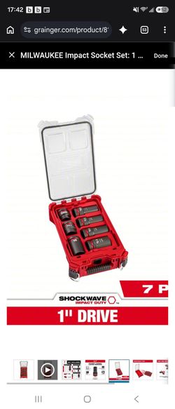Milwaukee 1" sockets