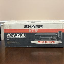 Sharp VCR Model: VC-A323U VHS Player/Recorder Brand New Open Box