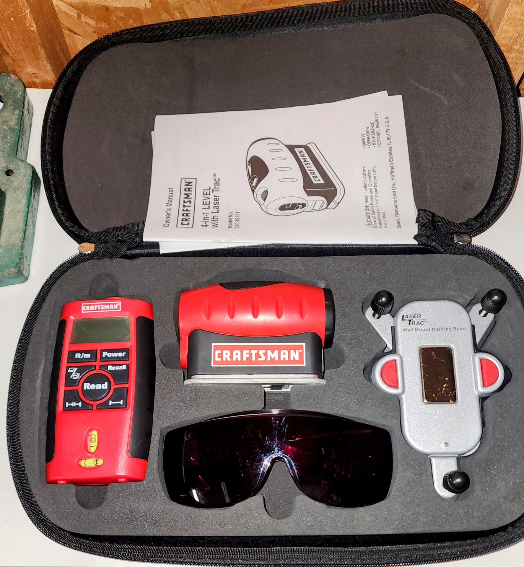 New - Craftsman Laser Trac  4-in-1 Laser Level & Laser Guided Measuring Tool Combo Kit