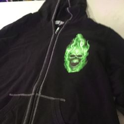 Skull Zipper Sweatshirt 