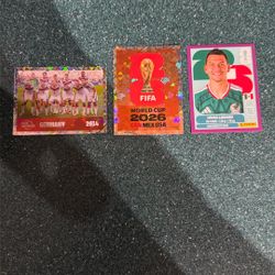 3 World Cup Stickers 