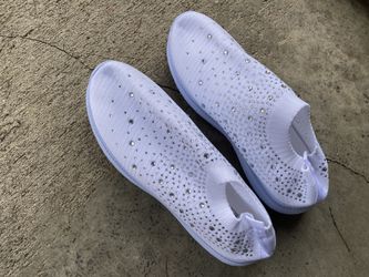 White Sparkling Shoes
