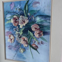 Gorgeous Pink Knitted Flowers Picture 