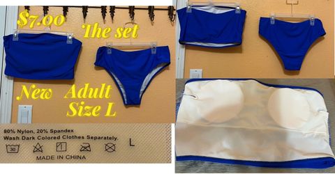 SHEIN  Adult Blue swimsuit set size L