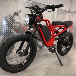 New! 1500 W, Electric Bike,35MPH , Red, Yellow, Or Black, Free Delivery 🚚 +Free Lock! 🔐 