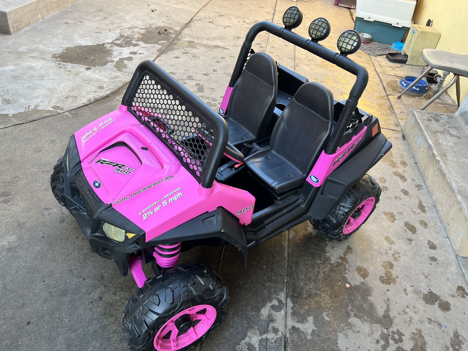 Peg Perego 12V Polaris RZR 900 Powered Ride-On - Pink