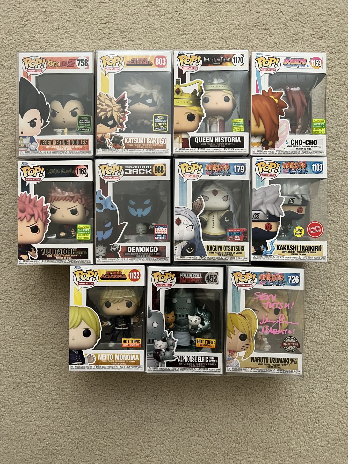 Exclusive Anime Funko Pop Bundle